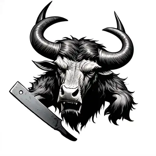 Minotaur With Cleaver
