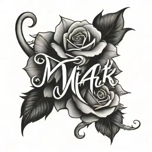 The Word 'Mak' With Rose