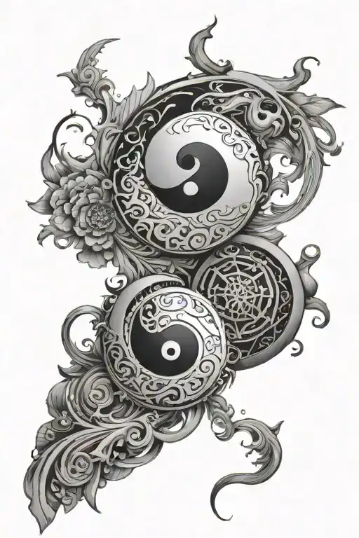 Yin And Yang Sleeve
