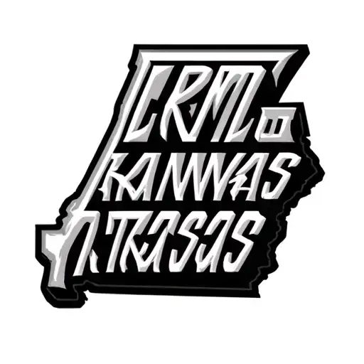 Arkansas State With Letters Spelled Out