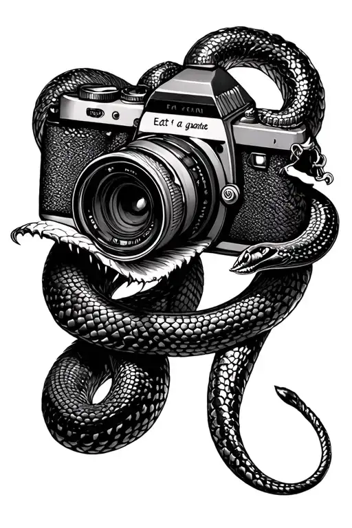 Snake Eat A Camera