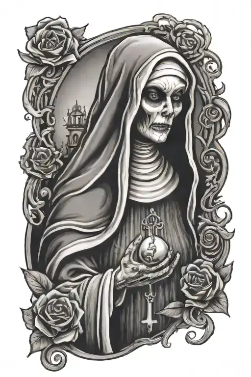 Spooky Ghost Nun