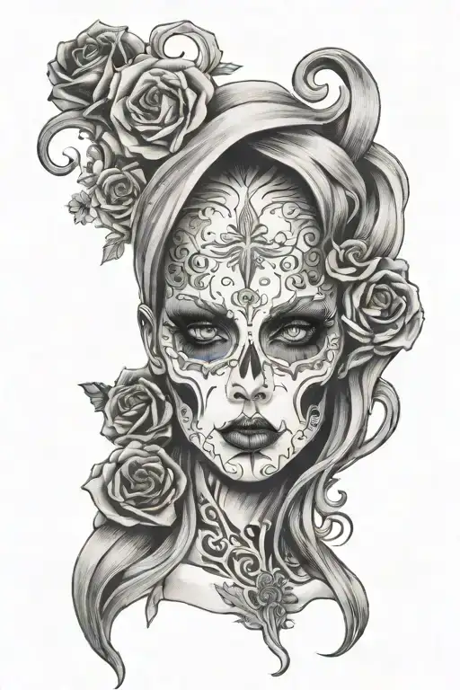 Spooky Ghost Face Feminine