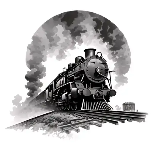 Train Derailing After A Heist Scene