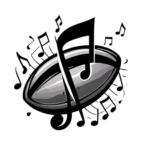 Rugby Top With Music Note Intertwined