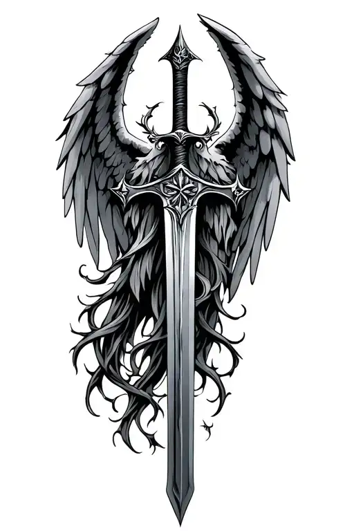 Thorny Sword With Angel