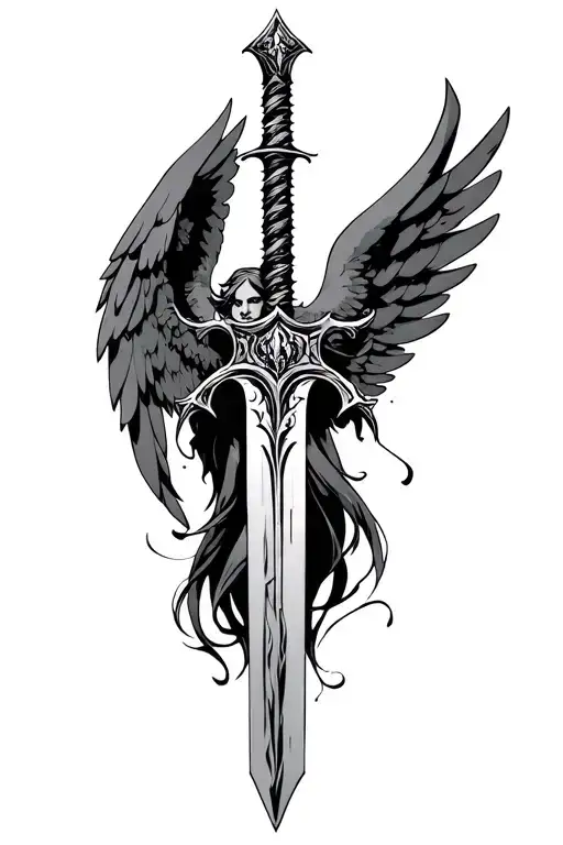 Thorny Sword With Angel