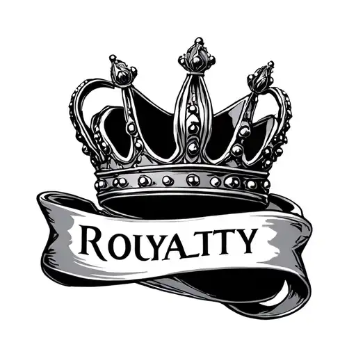 Crown With The Word Royalty