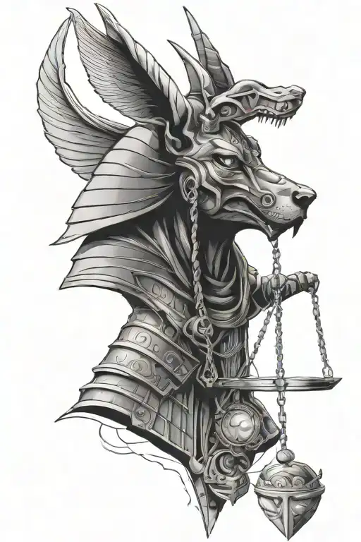 Anubis Holding A Scale