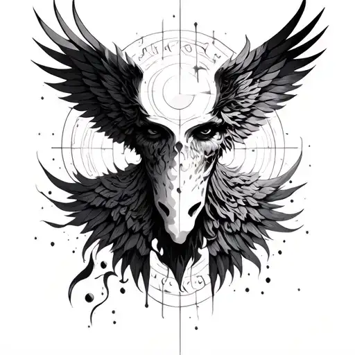 Create A Tattoo That Represents The God That Exists Out Of Space And Time