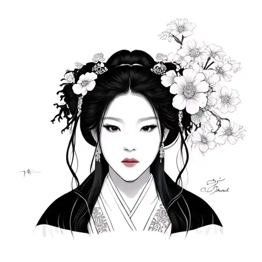 Japanese Style Portrait