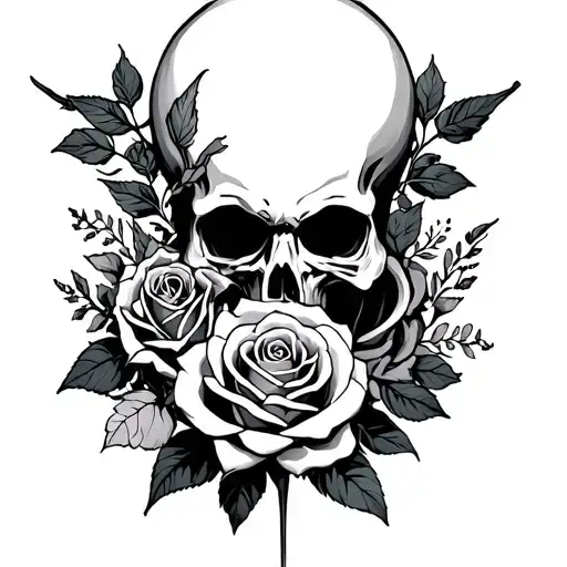 Reaper And Rose Intertwined