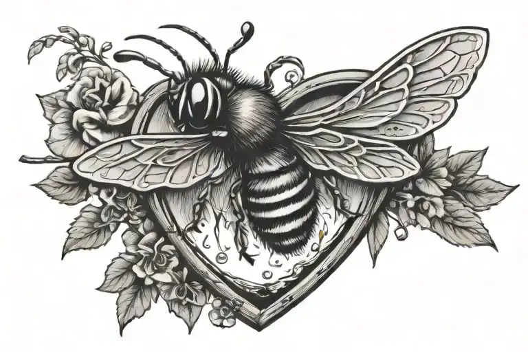 Campfire Canoe Paddle Bee Heart Smile