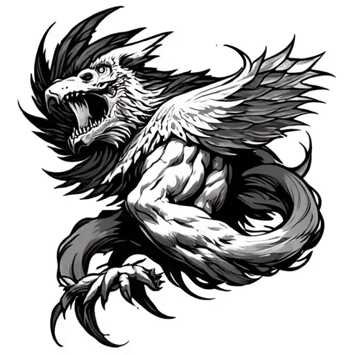 An Idea For A Tattoo That Represents Strong Courage And Is Not Trivial For A Man