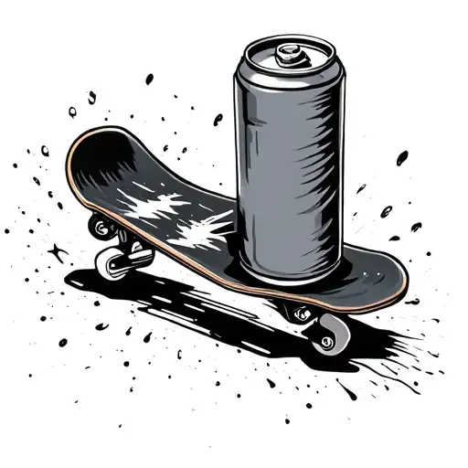 Spray Paint Can Skateboard