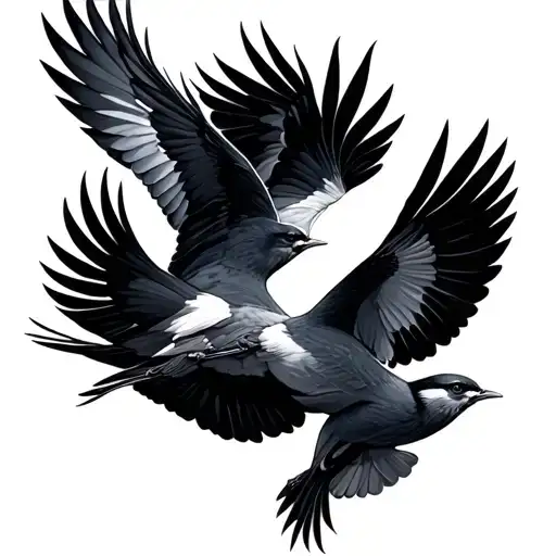 Birds Flying