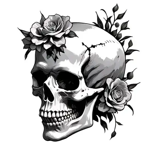 Sythe With Skull Soft Shading