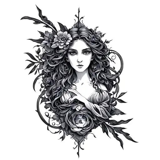 Hades And Persephone Inspired Symbolism Intertwined