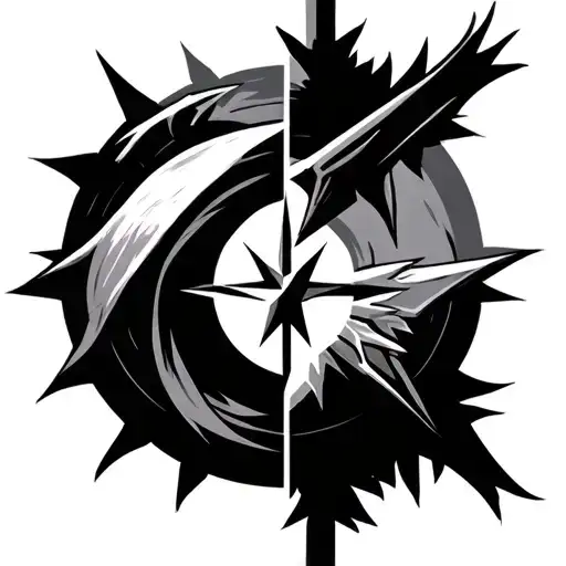 Witcher Signs Merged With Yenefer Obsidian Star