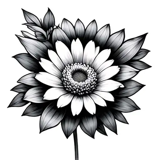 Aster Flower Intertwined