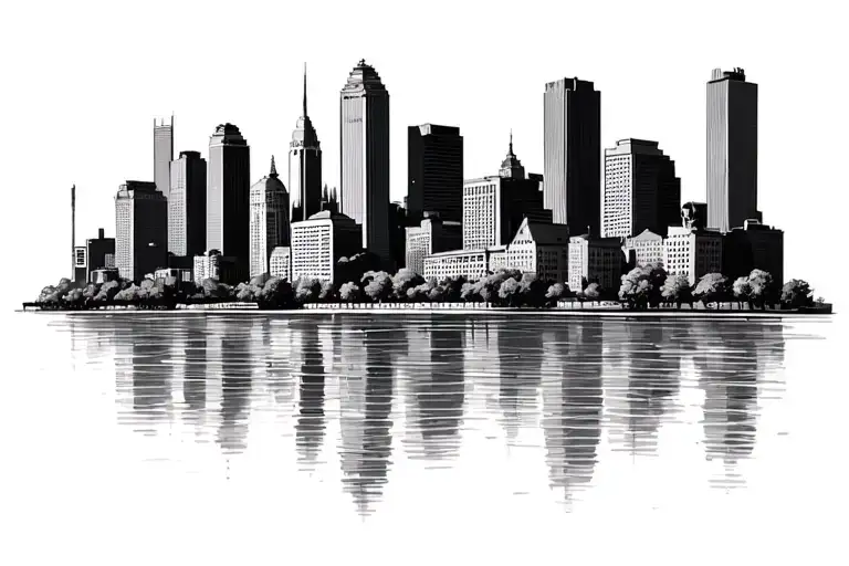 Arlington City Skyline