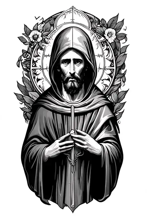 Hooded Saint Benedict Misty