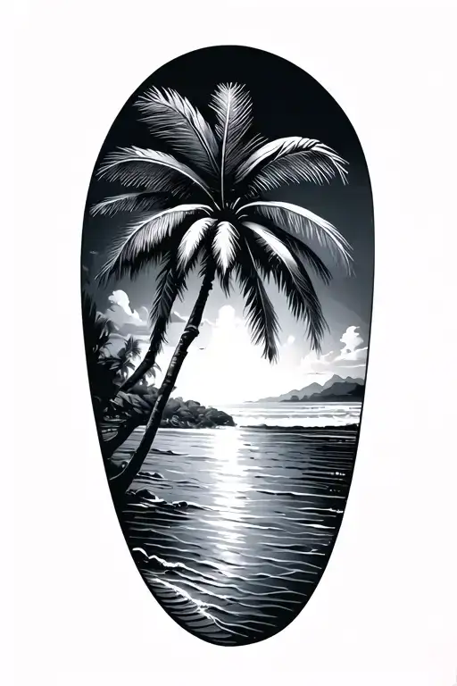 Beach Palm Tree