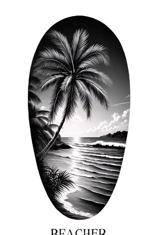 Beach Palm Tree
