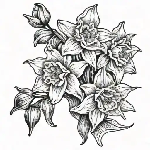 2 Narcissus Flower Bouquet