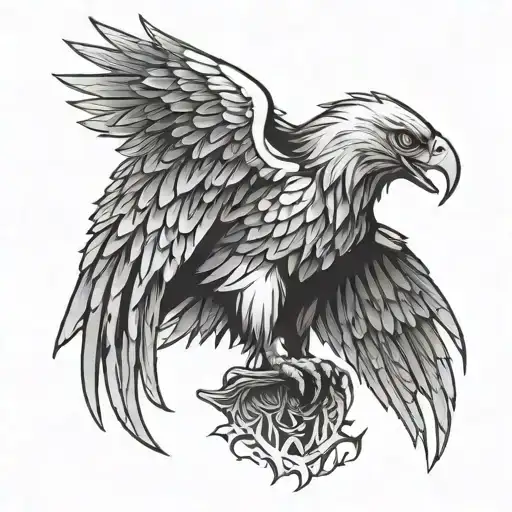 Gothic Eagle Sitting