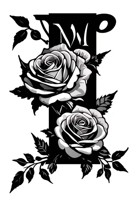 Mom Tatto With Roses