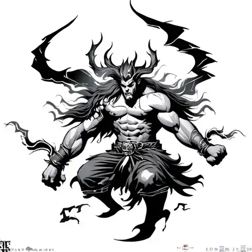 Raijin God Of Thunder Lightning
