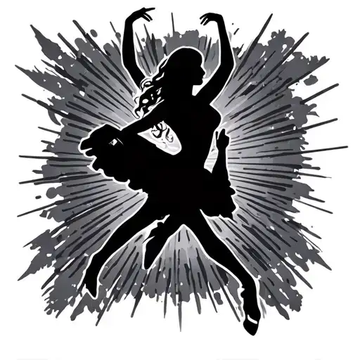 Stripper Silhouette Dancing