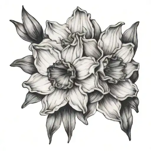 2 Narcissus Flowers
