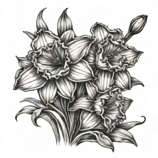 Couple Of Narcissus Flowers