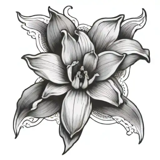 Narcissus Flower Surrounded