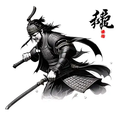 Simplistc Japanese Samurai