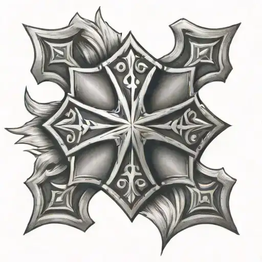 Shield Maltese Cross