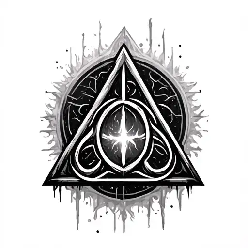 Minimalist Deathly Hallows