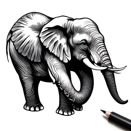 Minimalist Elephant