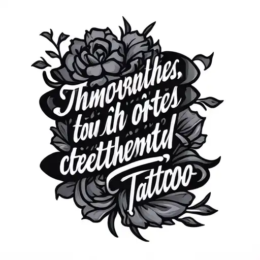 Bible Quote With Designs Around