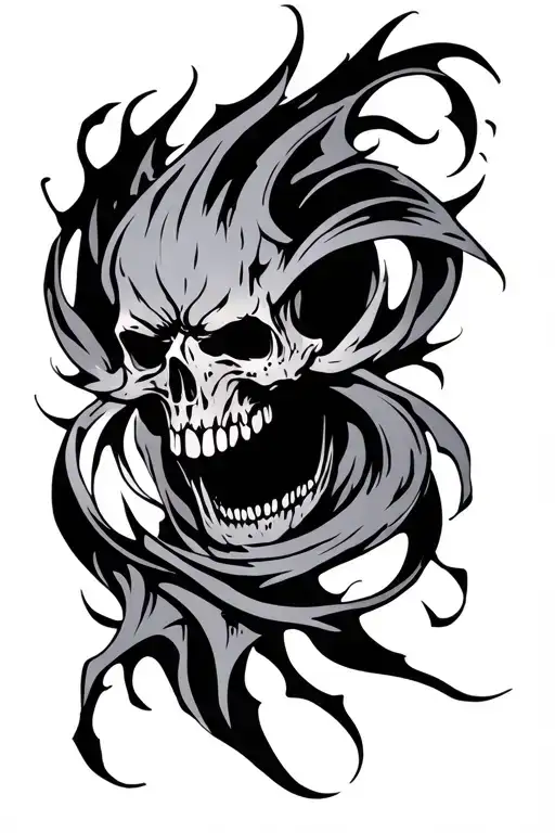 Hellscape Background With Giant