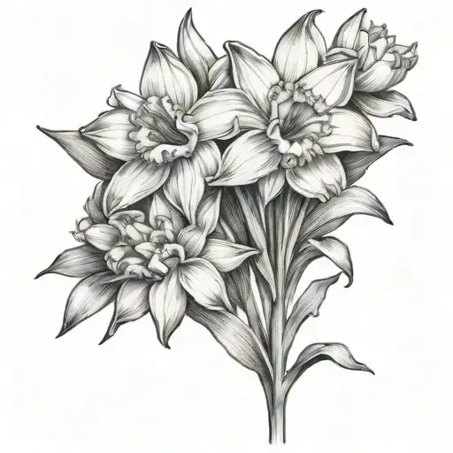 2 Narcissus Flower