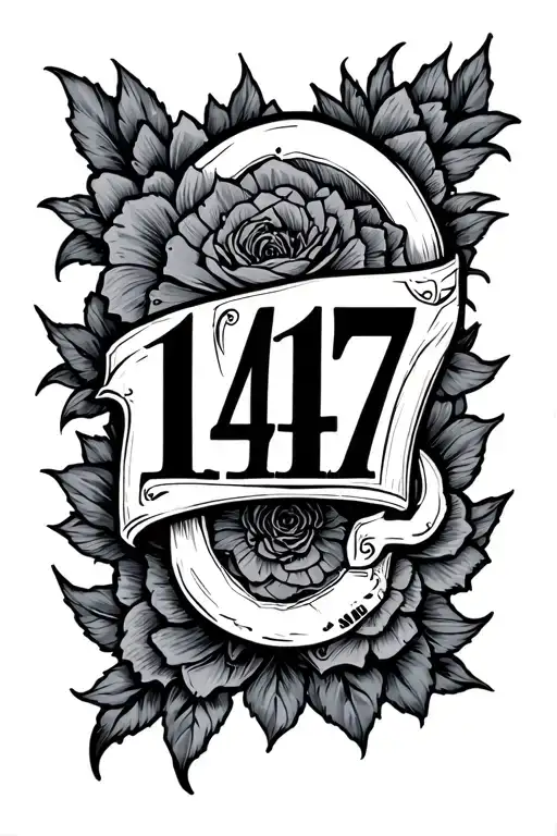 Tattoo With The Numbers 147