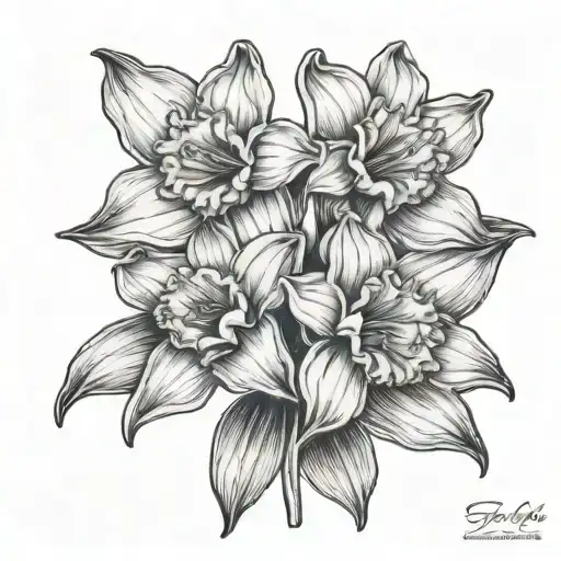 2 Daffodil Flowers