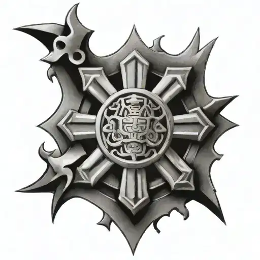 Exotic Mayan Ethiopian Cross Chest Piece