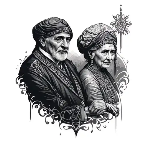 Create Armenian Grandma Grandpa Karabakh On The Edge