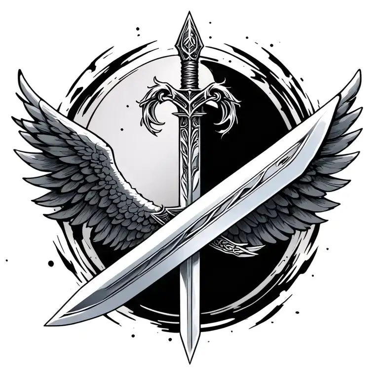 Long Sword And Angle Wings