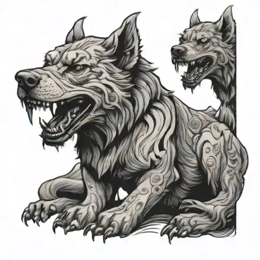 Cerberus Dog Wearing