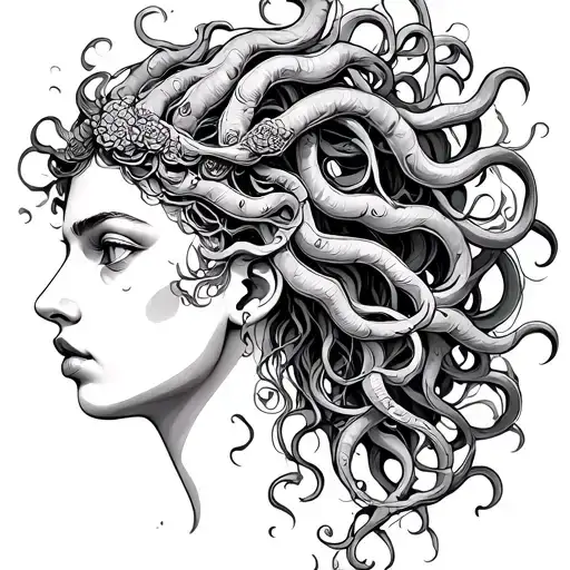 Medusa Head Gazing Serenely